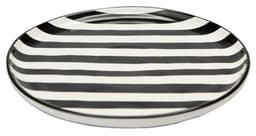 BLACK-&-WHITE Porcelain Plate with Black and White Pattern image 4