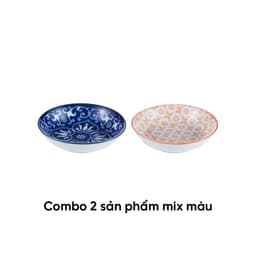 Combo of 2 ANNE ceramic pepper plates in random color H2.5xD9.5 image 1