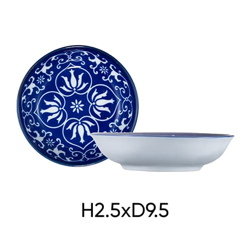 Combo of 2 ANNE ceramic pepper plates in random color H2.5xD9.5
