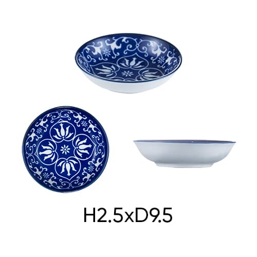 ANNE ceramic pepper plate random color H2.5xD9.5
