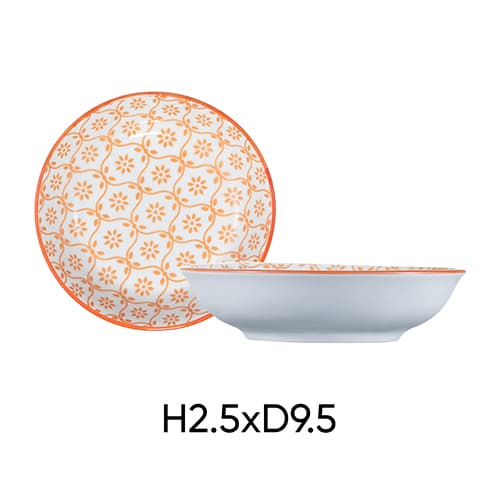Combo of 2 ANNE ceramic pepper plates in random color H2.5xD9.5 image 3