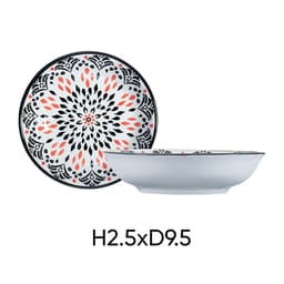 Combo of 2 ANNE ceramic pepper plates in random color H2.5xD9.5 image 4