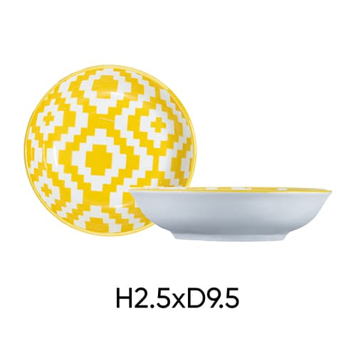 Combo of 2 ANNE ceramic pepper plates in random color H2.5xD9.5 image 5
