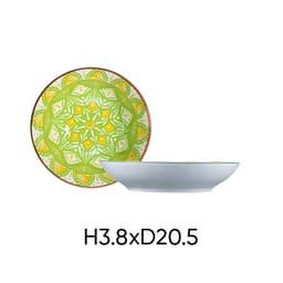Combo of 2 large ANNE ceramic plates in random color H3.8xD20.5 image 3