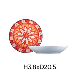 Combo of 6 large ANNE ceramic plates in random colors H3.8xD20.5 image 4