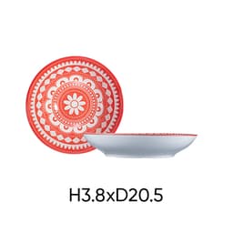 Combo of 2 large ANNE ceramic plates in random color H3.8xD20.5 image 6