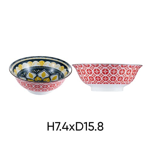 ANNE ceramic soup bowl in random color H3.3xD14.2