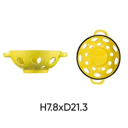 Combo of 3 bowls with random color ANNE ceramic holes H7.8xD21.3 image 2