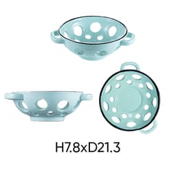 Bowl with random color ANNE ceramic hole H7.8xD21.3 image 1