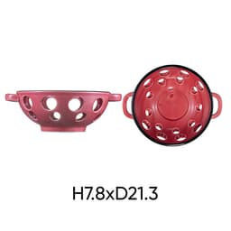 Combo of 3 bowls with random color ANNE ceramic holes H7.8xD21.3 image 4