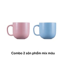 Combo of 2 ANNE ceramic mugs in random colors H11.5xD8.5 image 1