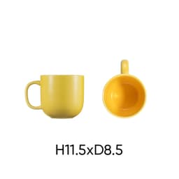 Combo of 2 ANNE ceramic mugs in random colors H11.5xD8.5 image 3