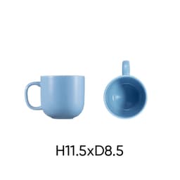 Combo of 5 ANNE ceramic cups in random colors H11.5xD8.5 image 5
