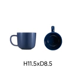Combo of 5 ANNE ceramic cups in random colors H11.5xD8.5 image 6