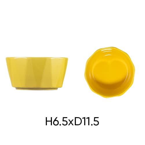 Combo of 2 ANNE ceramic snack bowls in random colors H6.5xD11.5