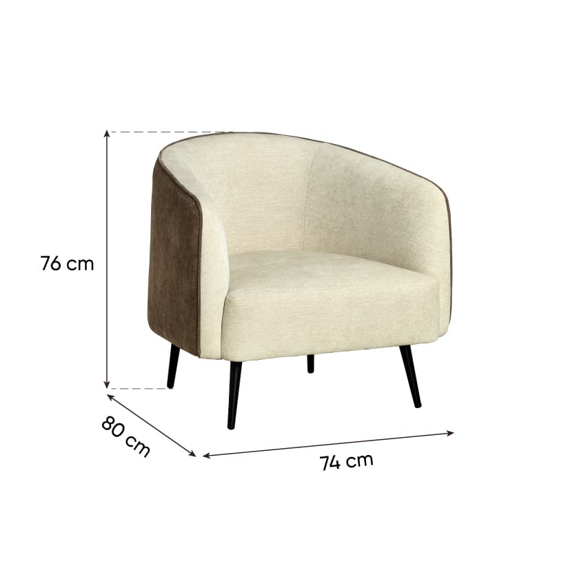 AURORA Armchair upholstered in fabric image 13