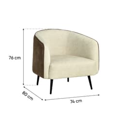 AURORA Armchair upholstered in fabric image 13