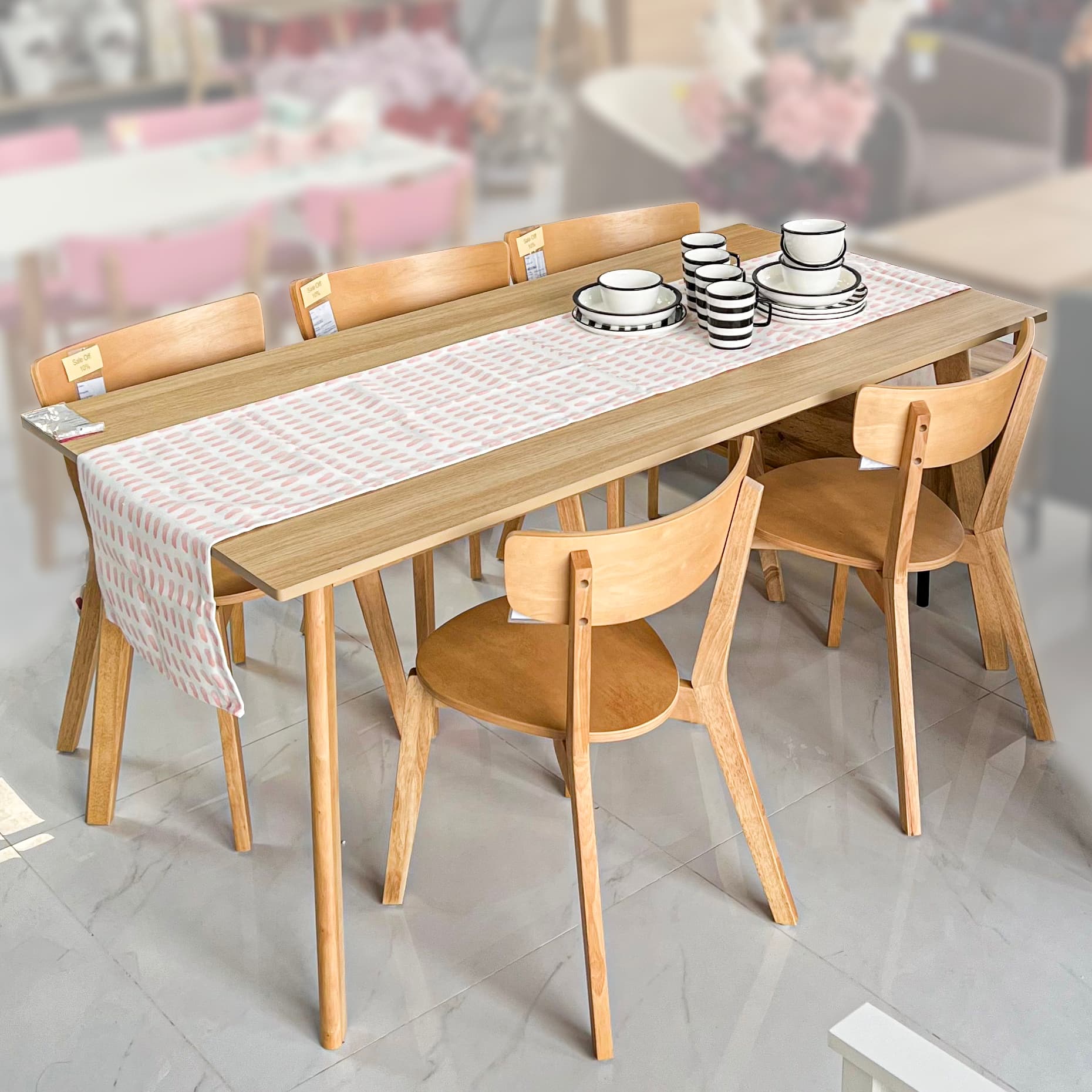 AALBORG Natural rubber/plywood dining chair D50.5xW49.5xH80 image 3