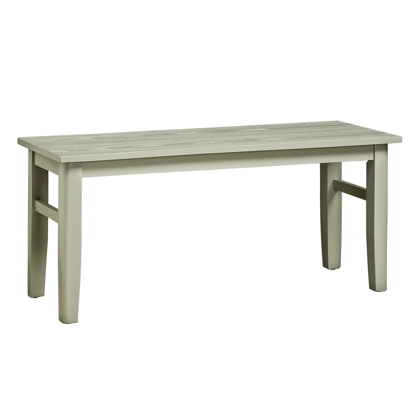 KENNY Gray Rubber Wood Bench image 1