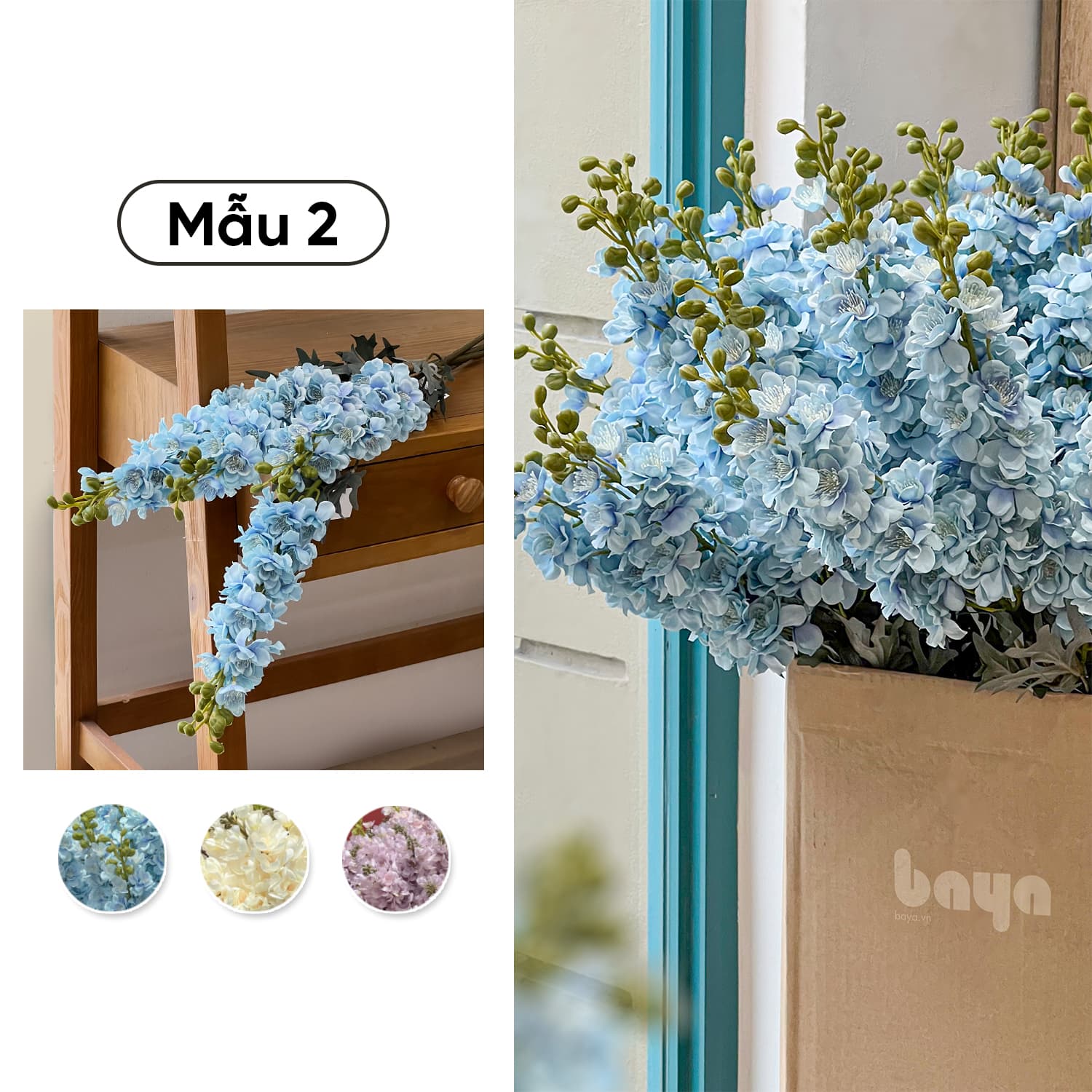 HANA artificial flowers in random colors image 1