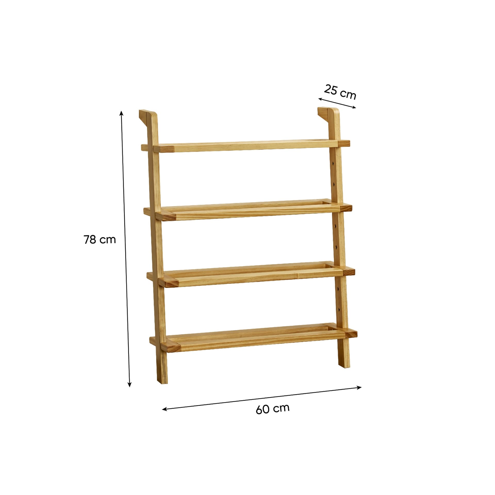 PEDRO Natural Pine Wood Shoe Shelf image 5