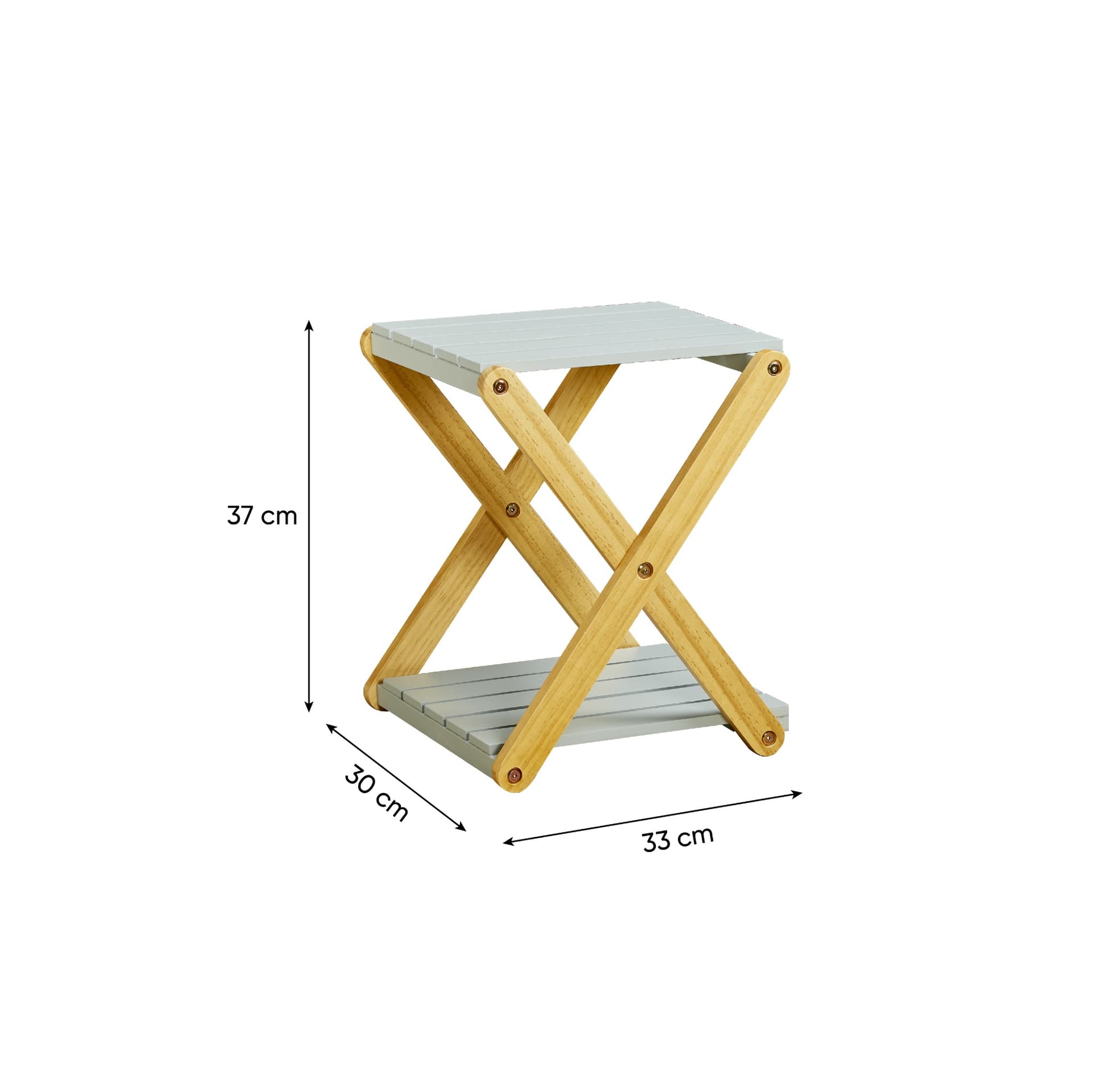 PEDRO Natural Pine Wood Foldable Shelf image 12