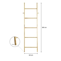 PEDRO Natural Pine Wood Trapezoidal Hanging Rack image 5