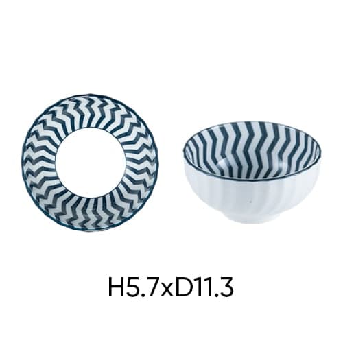 Ảnh Bát ăn cơm gốm sứ ANNE màu ngẫu nhiên H5.7xD11.3 4