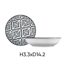 Ảnh Đĩa nhỡ gốm sứ ANNE màu ngẫu nhiên H3.3xD14.2 1