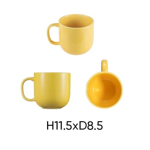 Ảnh Cốc gốm sứ ANNE màu ngẫu nhiên H11.5xD8.5 4