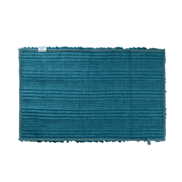 Ảnh Thảm phòng tắm lông xù màu xanh dương DARK MINT D60xR40cm 4