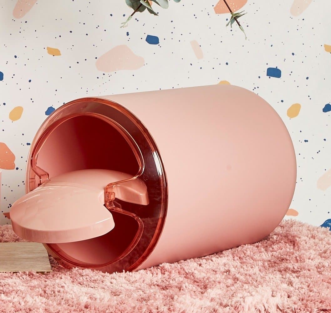 Pink XING Plastic Waste Bin