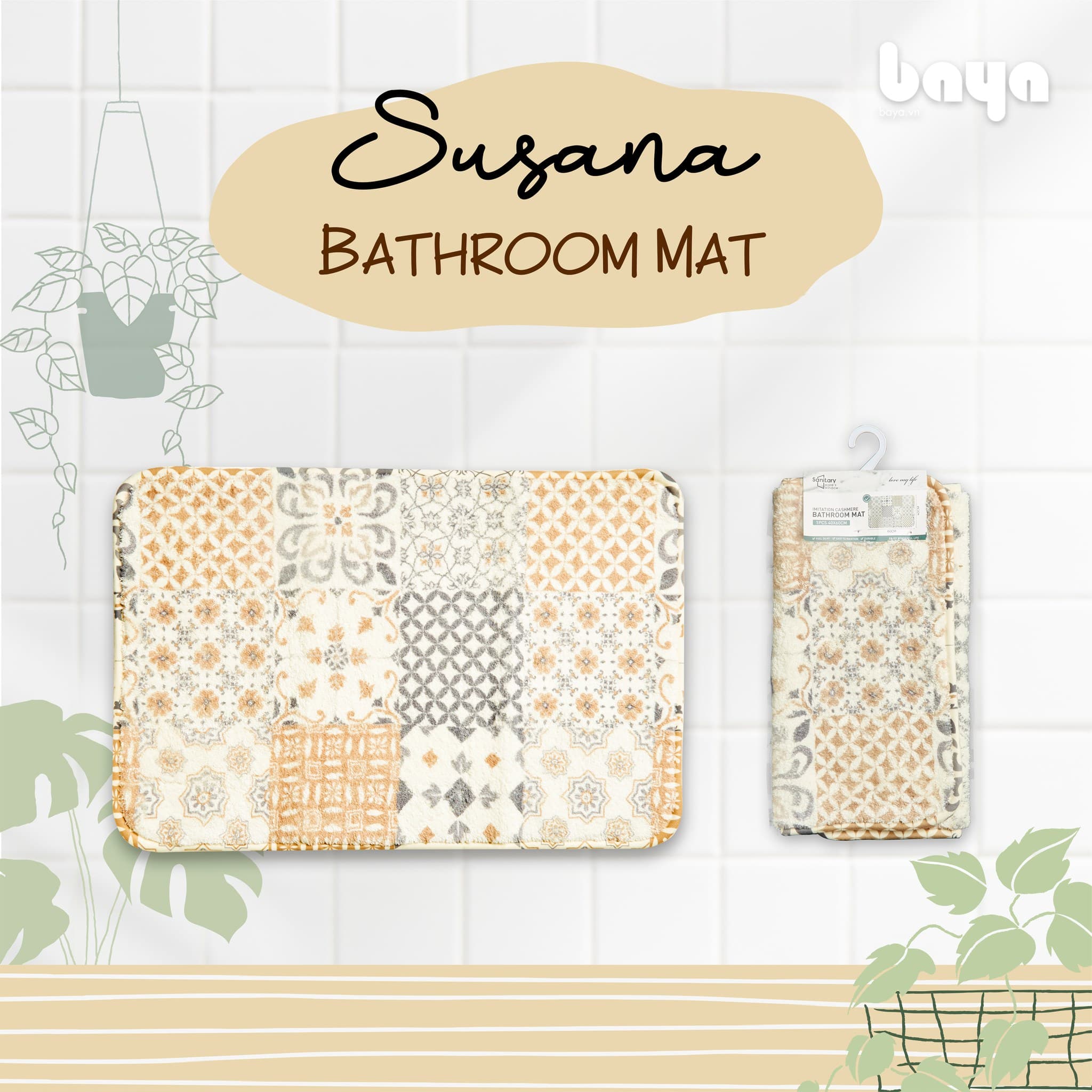SUSANA Thermoplastic Bathroom Mat
