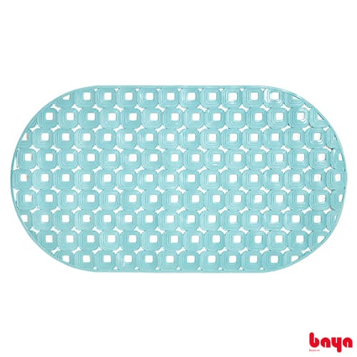 DARK MINT Patterned Bathroom Carpet D60xW35cm
