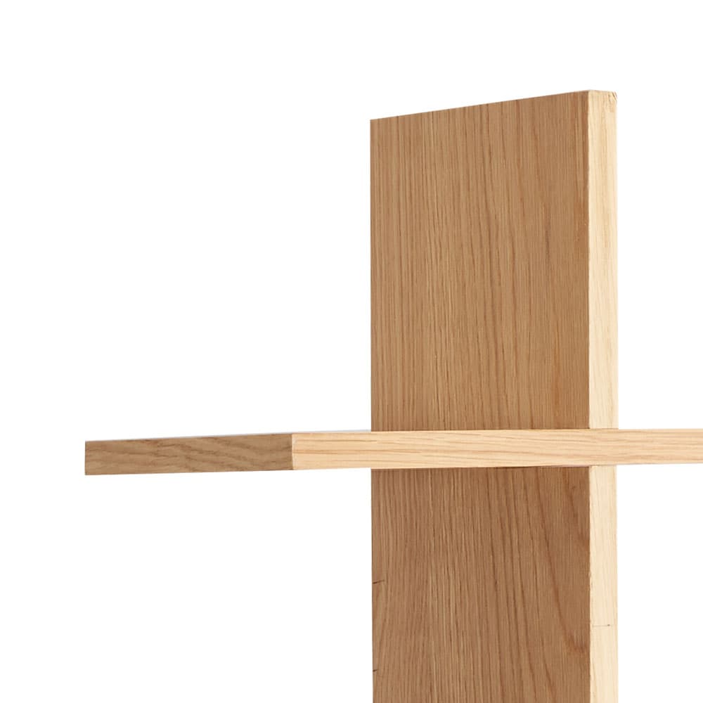 LIPIZZAN 4-Tier Oak Display Shelf