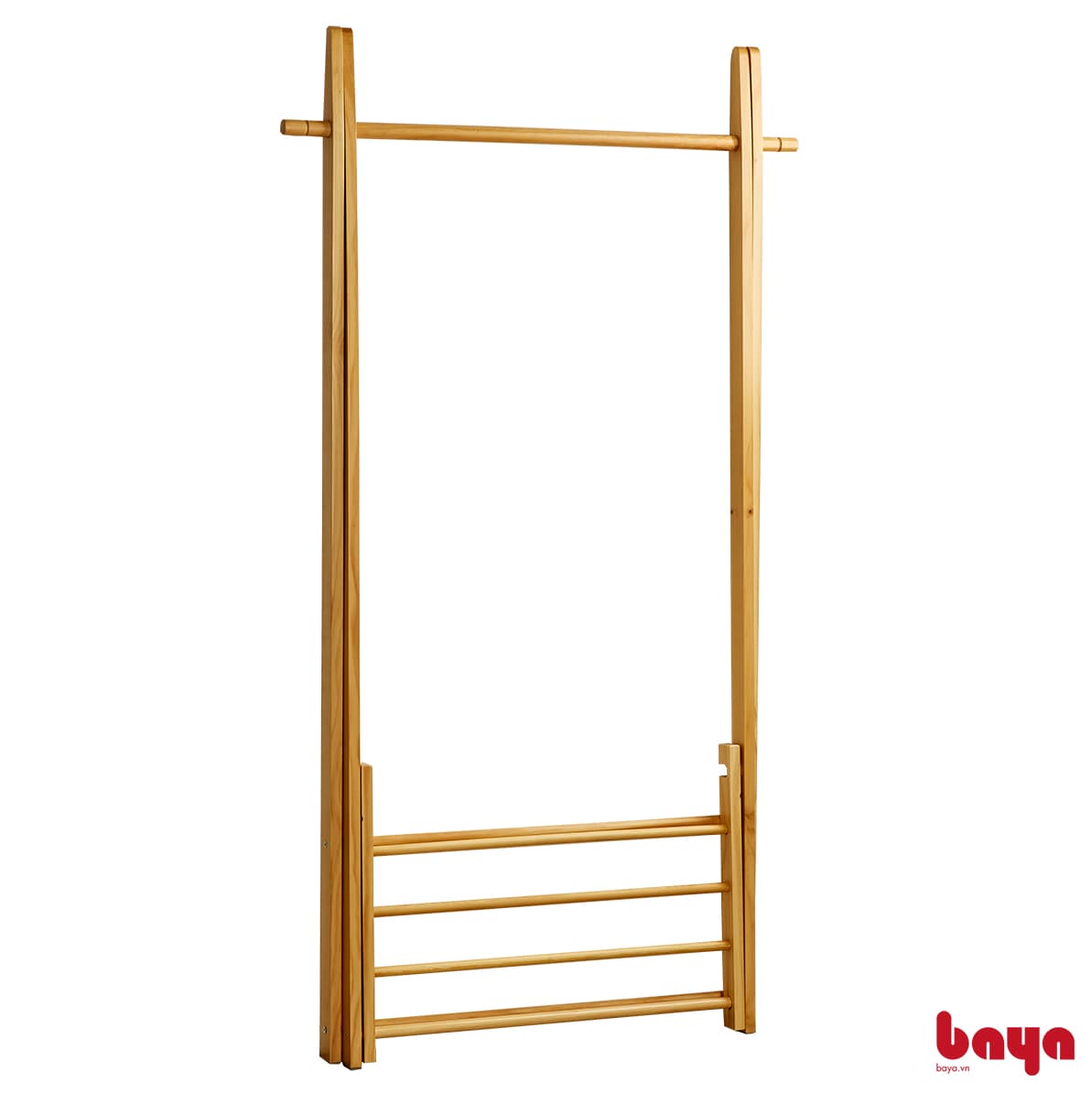 PEDRO Natural Pine Wood Clothes Rack