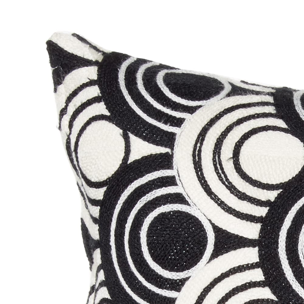 POEM Cotton Fabric Pillow Case with Multi-Color Pattern