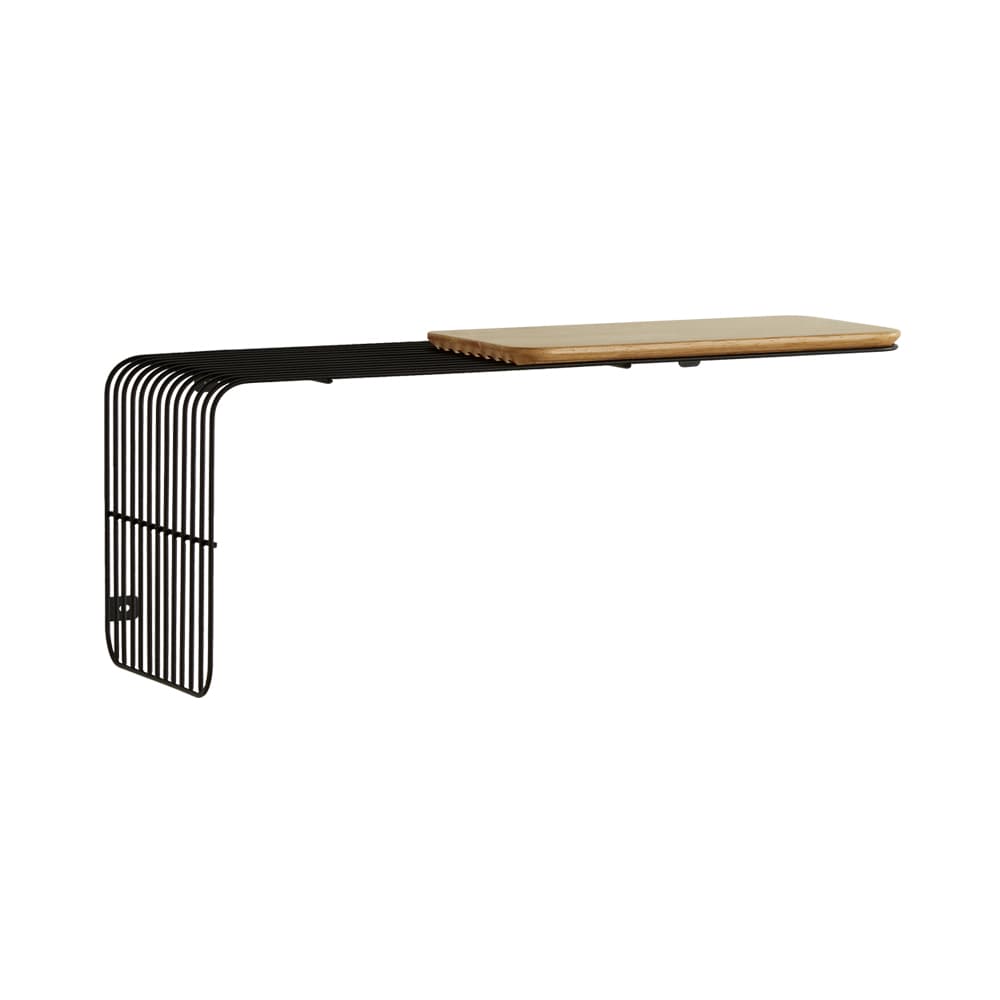 RAVENNA Rubber Wood Metal Bar Hat Rack image 1