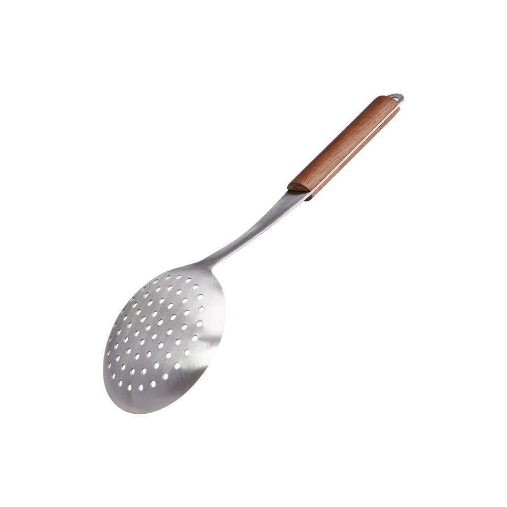 RECIPE Dark Brown Walnut/Stainless Steel Hole Racket