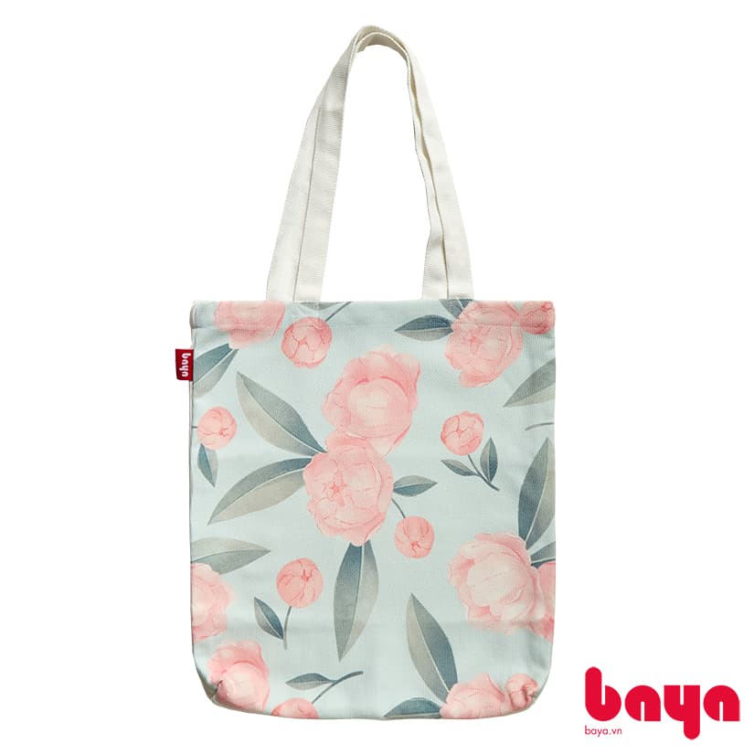 ROSABELLA Cotton Fabric Portable Tote Bag