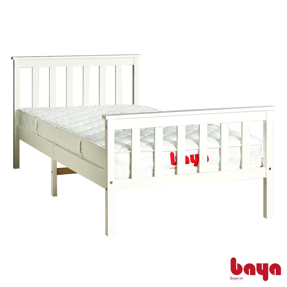White Single Bed 90 SAPA
