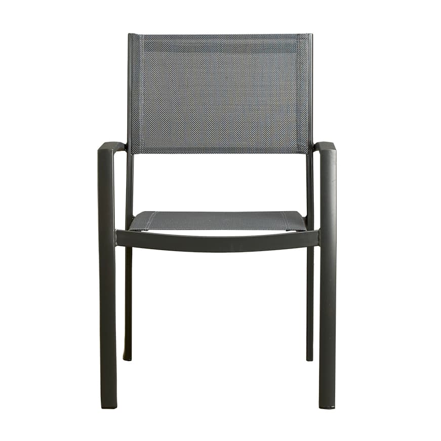 SOLANA Gray Aluminum Outdoor Chair L59.5xW58xH88.5