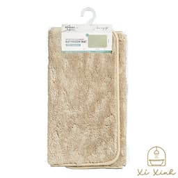 SUSANA Beige Synthetic Fabric Bathroom Rug image 3