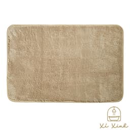 SUSANA Beige Synthetic Fabric Bathroom Rug image 2
