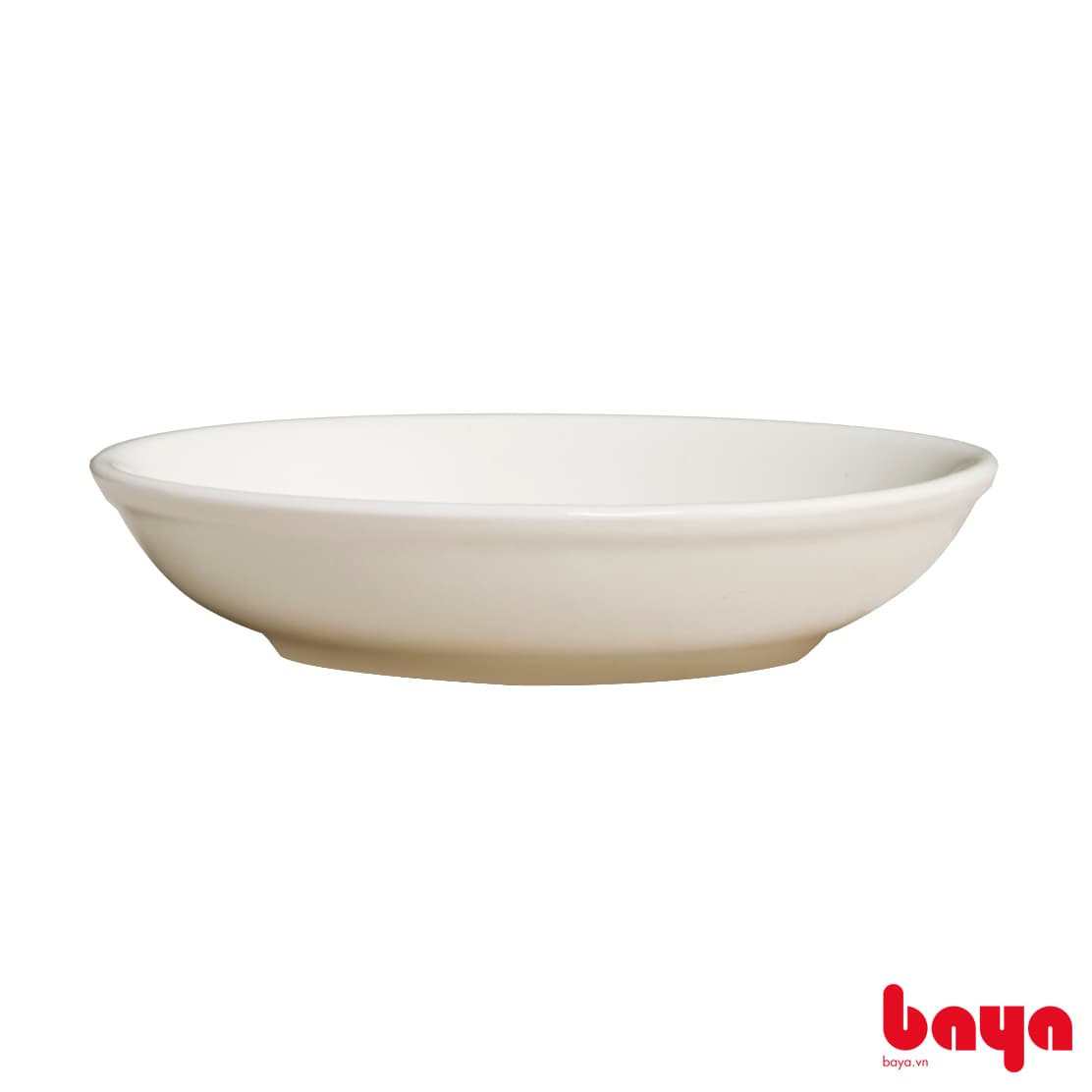 Set of 2 white ceramic pepper plates WIN H2.5xDia10