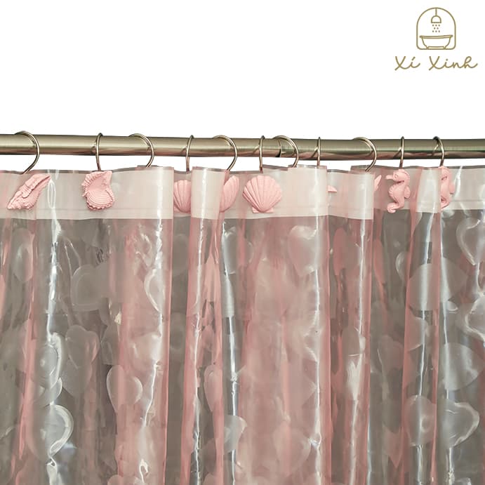 XING Vinyl Shower Curtain