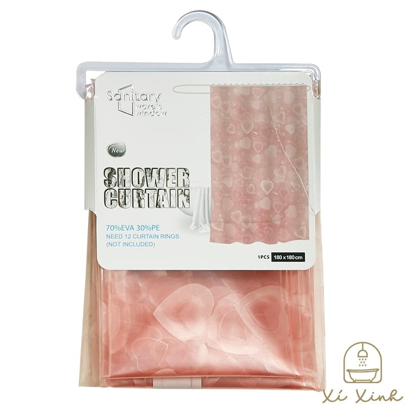 XING Vinyl Shower Curtain