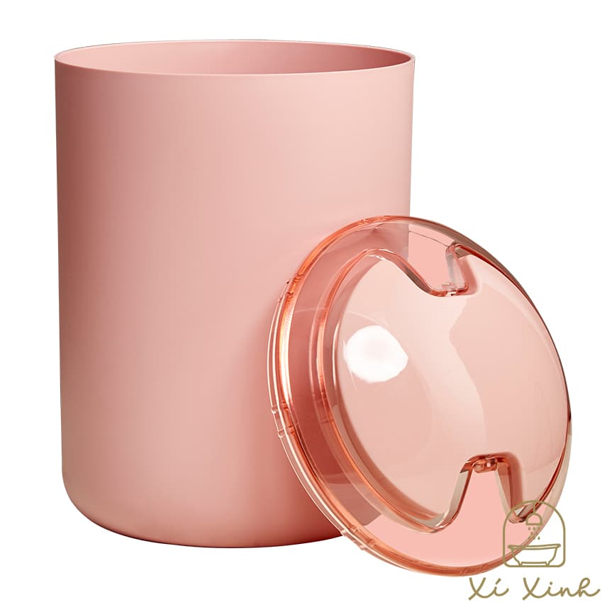 Pink XING Plastic Waste Bin