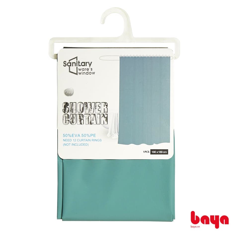 Rèm Tắm DARK MINT L180xW180cm