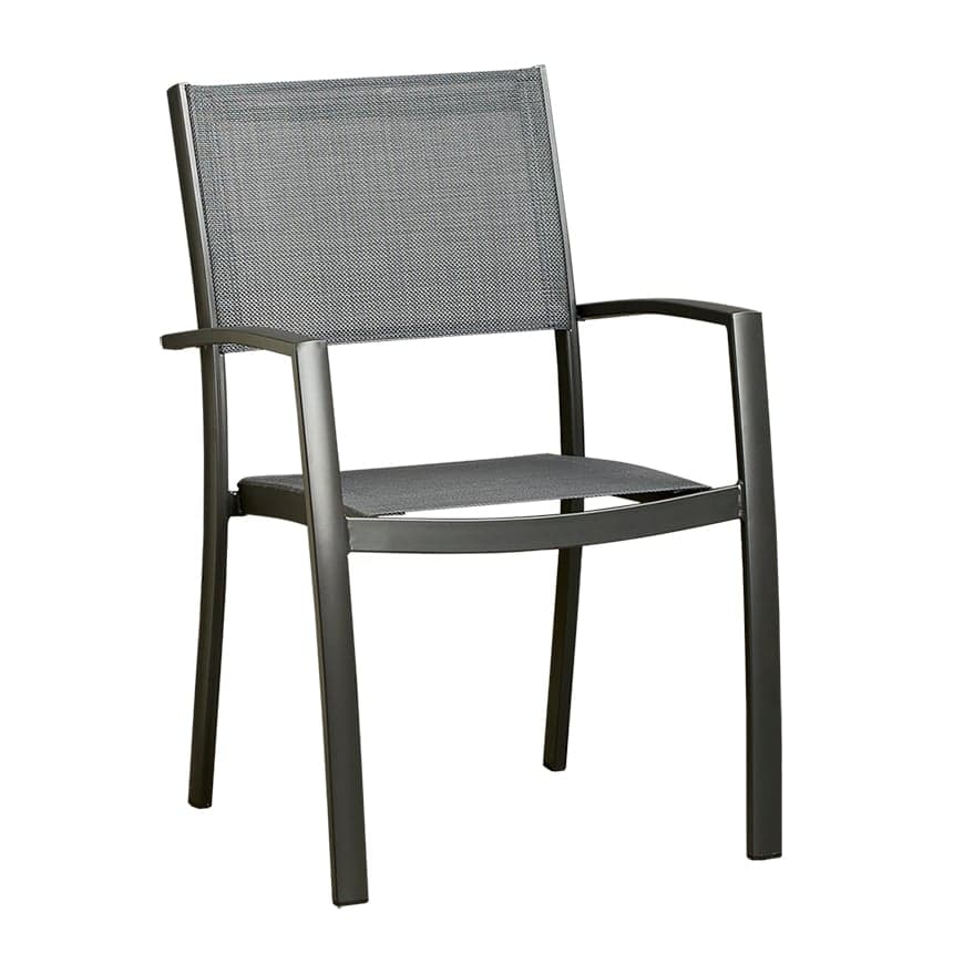 Ghế ngoài trời Nhôm Xám SOLANA L59.5xW58xH88.5